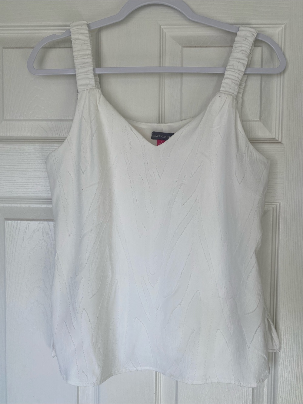 Vince Camuto White Textured Top